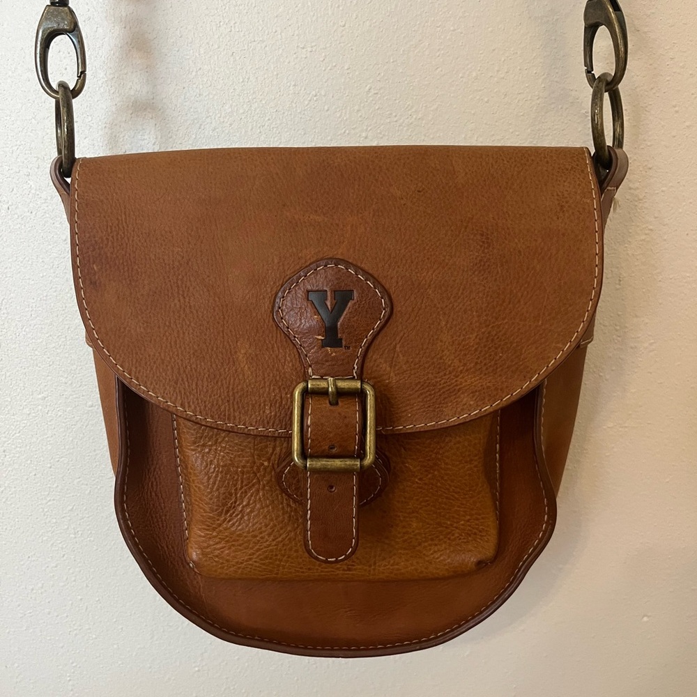 BYU Leather Crossbody Purse